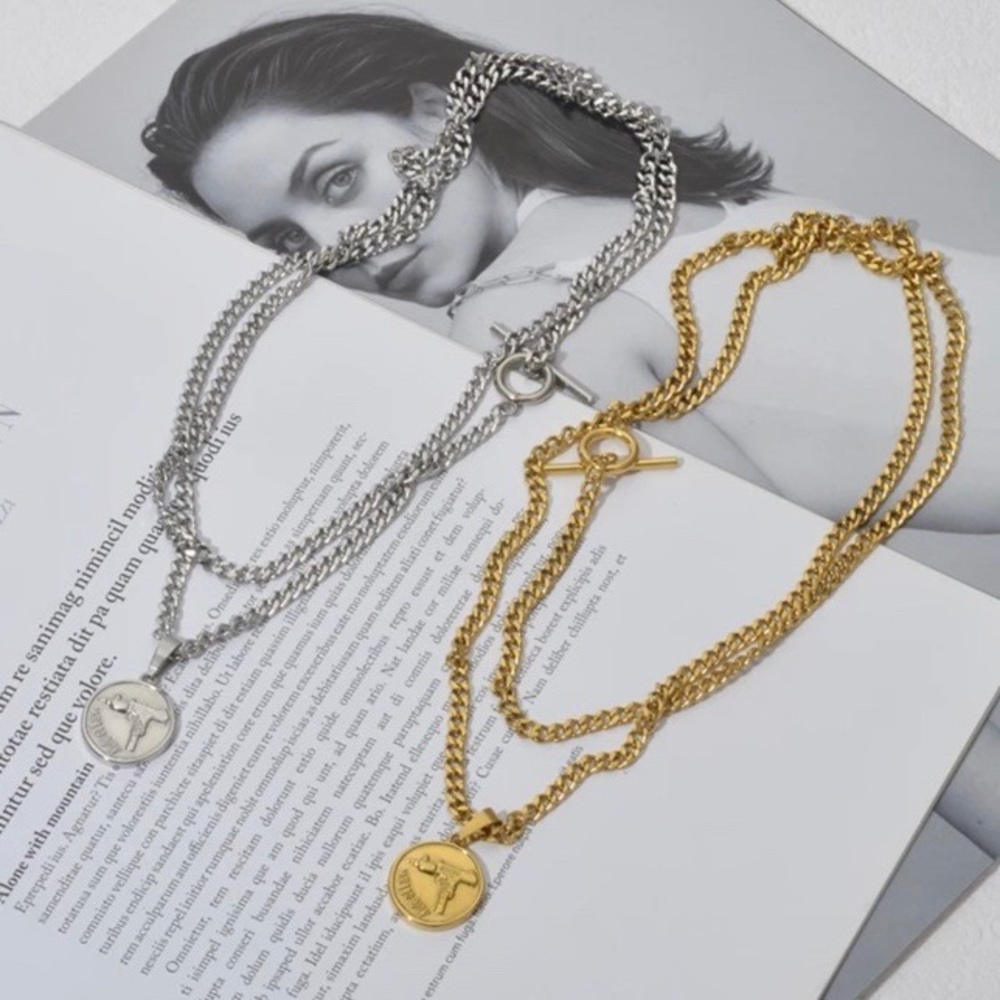 NEW STERLING SILVER CHUNKY CHAIN NECKLACE - Picture 4 of 5